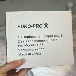 Vacuum Cleaner EP57 Replacement Bags and Filters